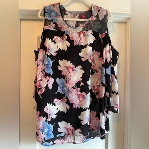 Vince Camuto Cold Shoulder Blouse, 2X